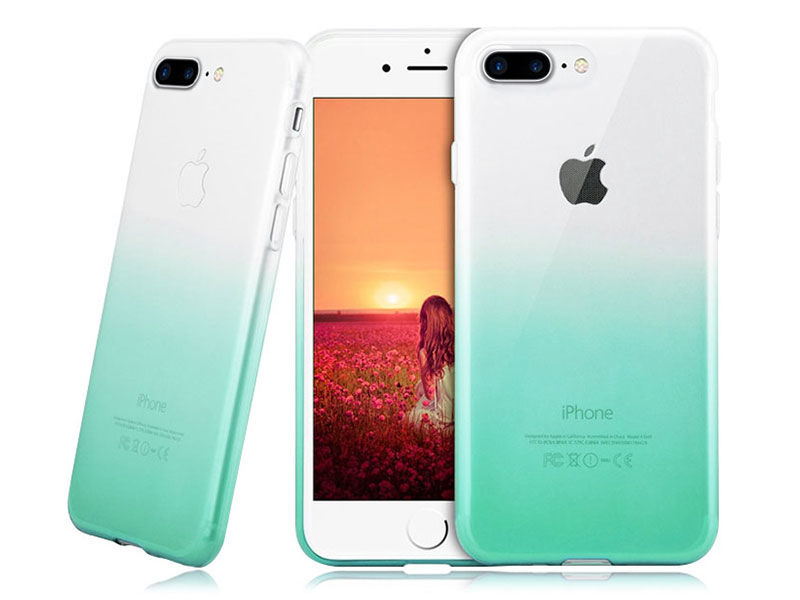 Etui Alogy Slim Ombre Apple iPhone 7/8 Plus Zielone - Zielony