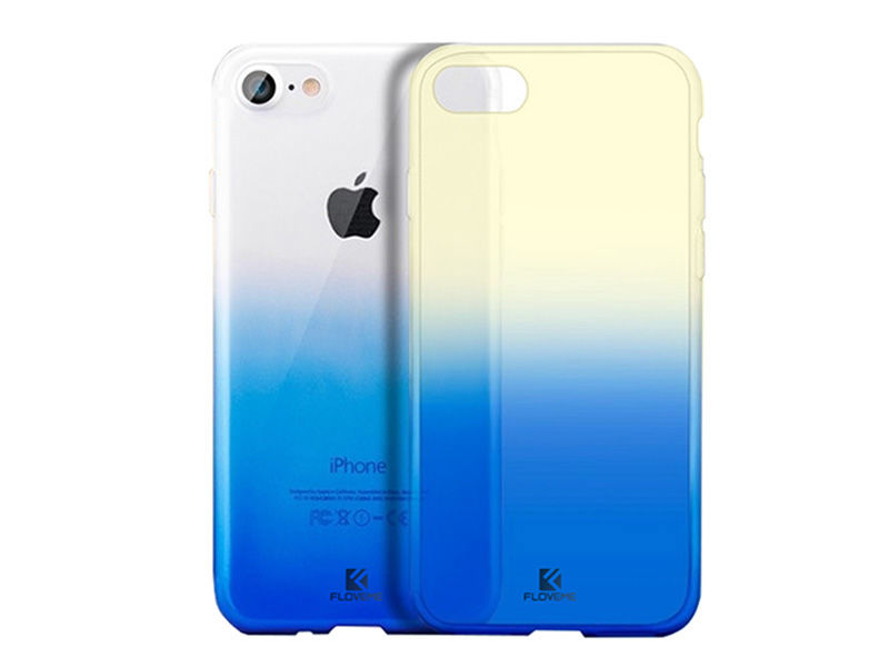 Etui floveme Apple iPhone 7/8 aurora ombre niebieskie
