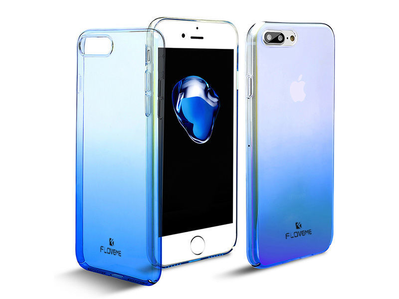 Etui floveme iPhone 7/8 Plus aurora ombre niebieskie + Szkło