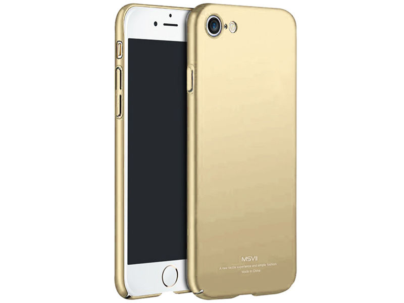 Etui MSVII Thin Case do Apple iPhone 8 Złote + Szkło - Złoty