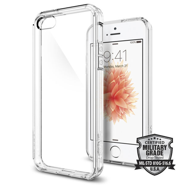 Etui Spigen Ultra Hybrid do iPhone 5/5s Crystal Clear - Przezroczysty