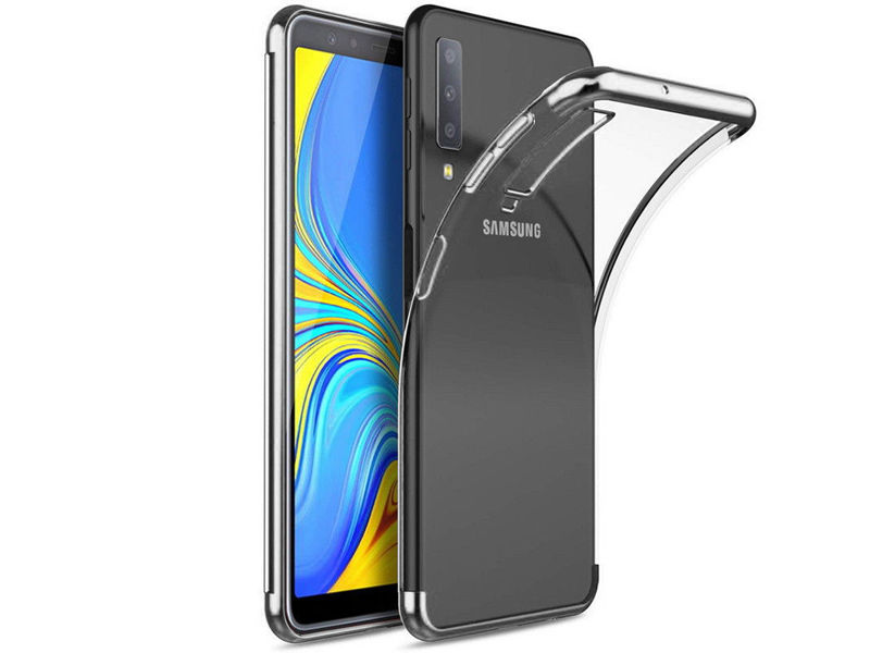 Etui Alogy Liquid Armor Samsung Galaxy A7 2018 Srebrne + Szkło - Srebrny