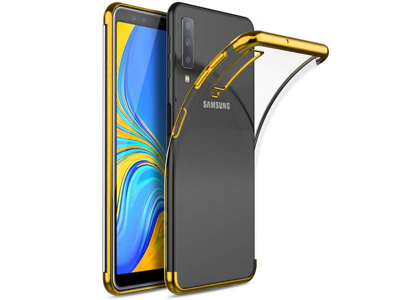 Etui Alogy Liquid Armor Samsung Galaxy A7 2018 Złote + Szkło - Złoty