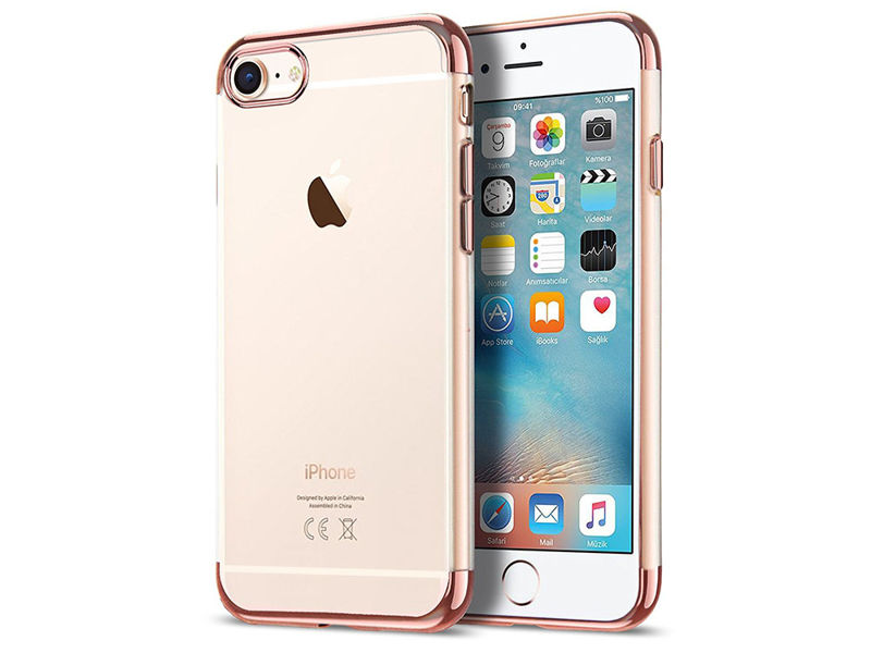 Etui Alogy luxury Apple iPhone 6 / 6S błyszczące różowe + Szkło - Różowy