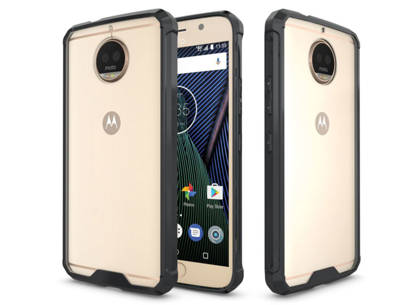 Etui Alogy Slim case do Motorola Moto G5S+ Plus Czarne + Szkło - Czarny