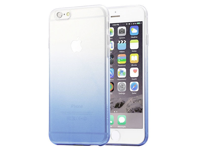 Etui Alogy Slim Ombre Apple iPhone 6/6s Granatowe - Granatowy