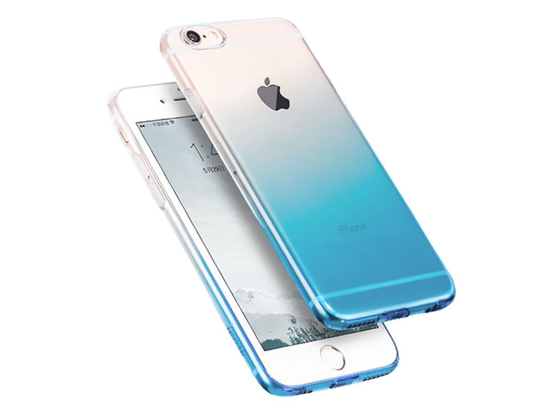 Etui Alogy Slim Ombre Apple iPhone 6/6s Niebieskie + Szkło 9H - Niebieski