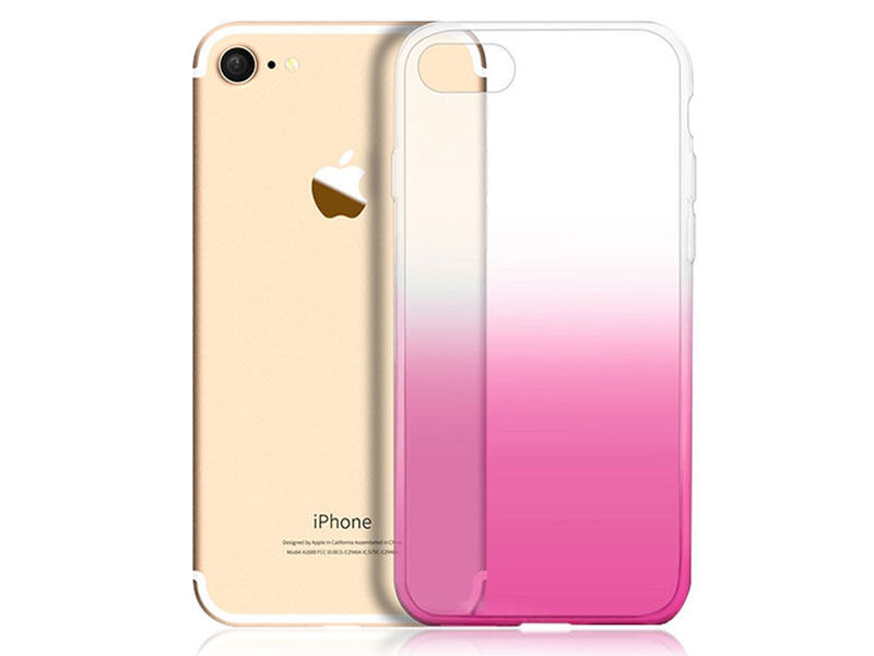 Etui Alogy Slim Ombre Apple iPhone 7/8 Różowe - Różowy