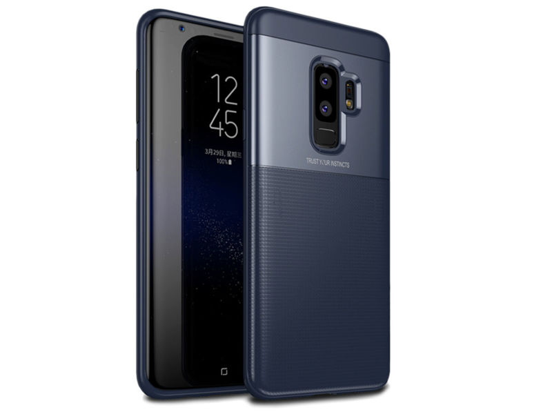Etui Alogy Toraise Samsung Galaxy S9+ Plus granatowe + Szkło - Granatowy