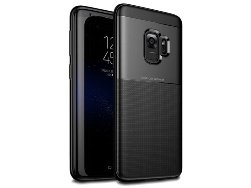 Etui Alogy Toraise Samsung Galaxy S9 czarne + Szkło - Czarny