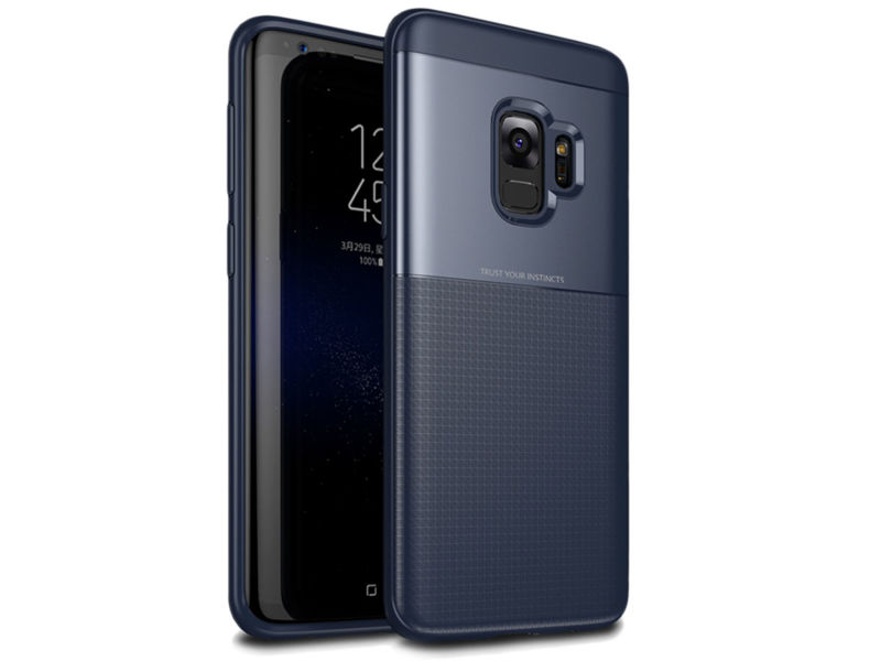 Etui Alogy Toraise Samsung Galaxy S9 granatowe + Szkło - Granatowy