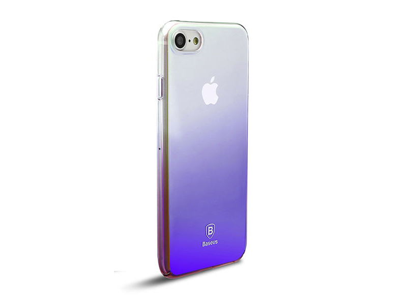 Etui Baseus Glaze Apple iPhone 7/8 ombre aurora Black + Szkło