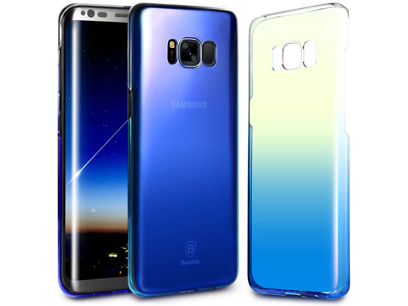 Etui Baseus Glaze Samsung Galaxy S8 ombre aurora Blue - Niebieski