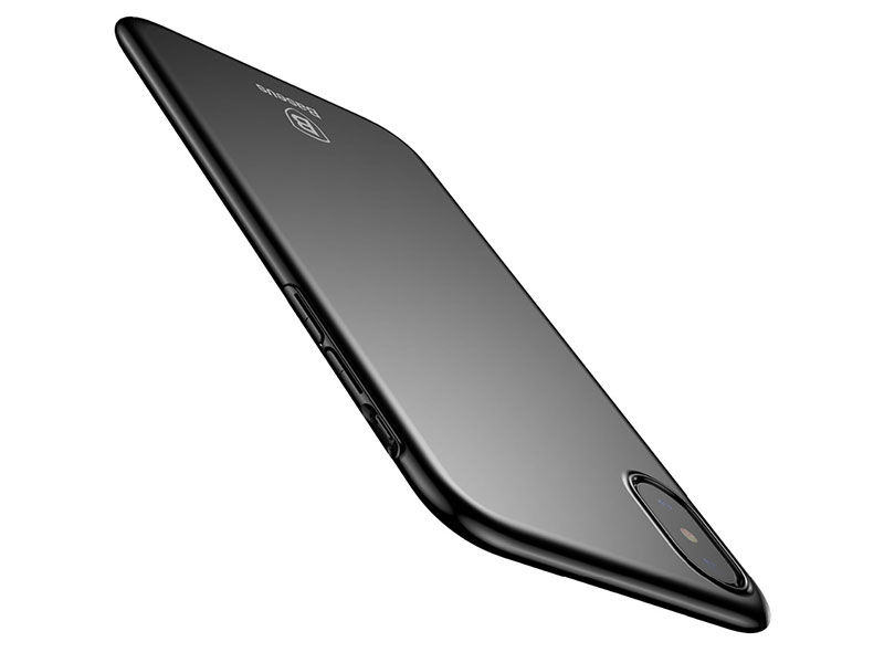 Etui Baseus Ultra Slim case Apple iPhone X Xs Czarne - Czarny