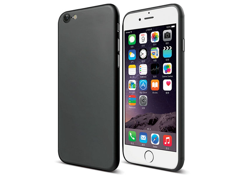 Etui Cafele ultra slim do Apple iPhone 7 8 czarne - Czarny
