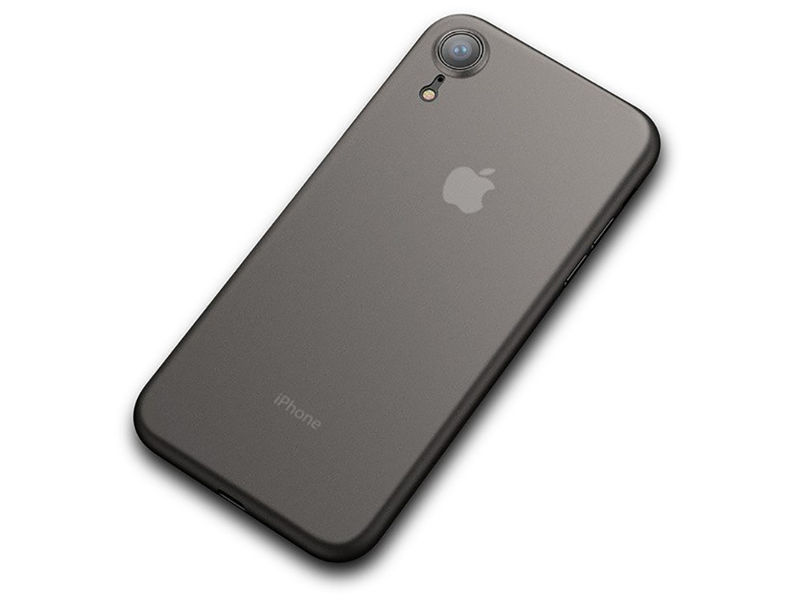 Etui Cafele ultra slim do Apple iPhone Xr czarne - Czarny