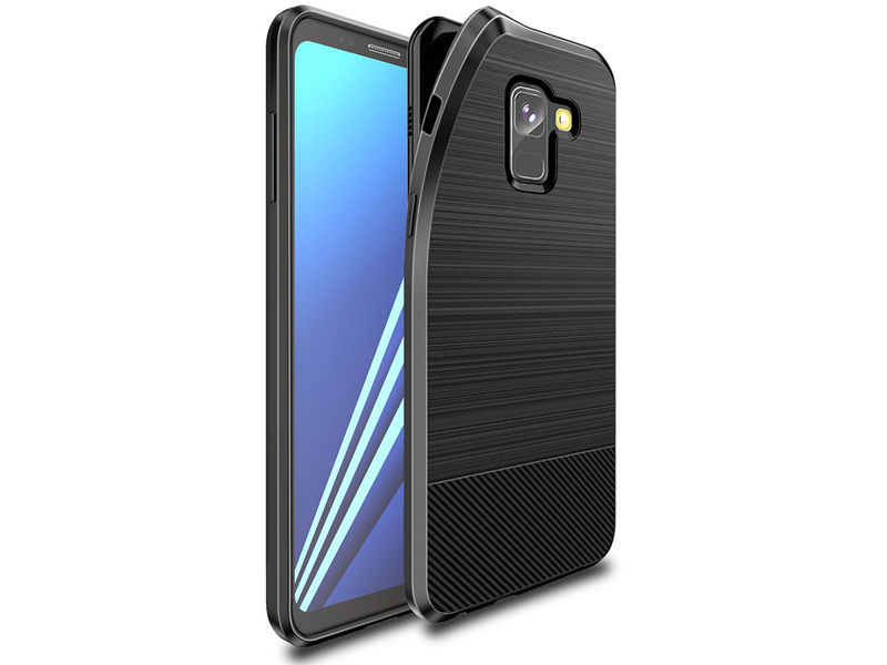Etui Dux Ducis Mojo magnes Samsung Galaxy A8 2018 czarne Szkło