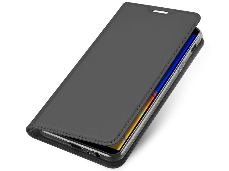 Etui Dux Ducis Skin Samsung Galaxy J4 Plus Szare +Szkło Alogy - Szary