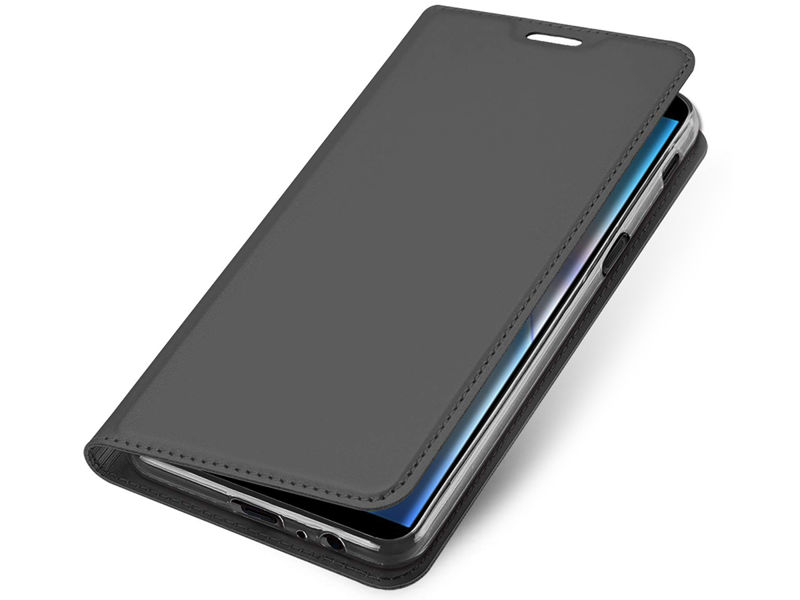 Etui Dux Ducis Skin Samsung Galaxy J6 Plus Szare + Szkło Alogy - Szary