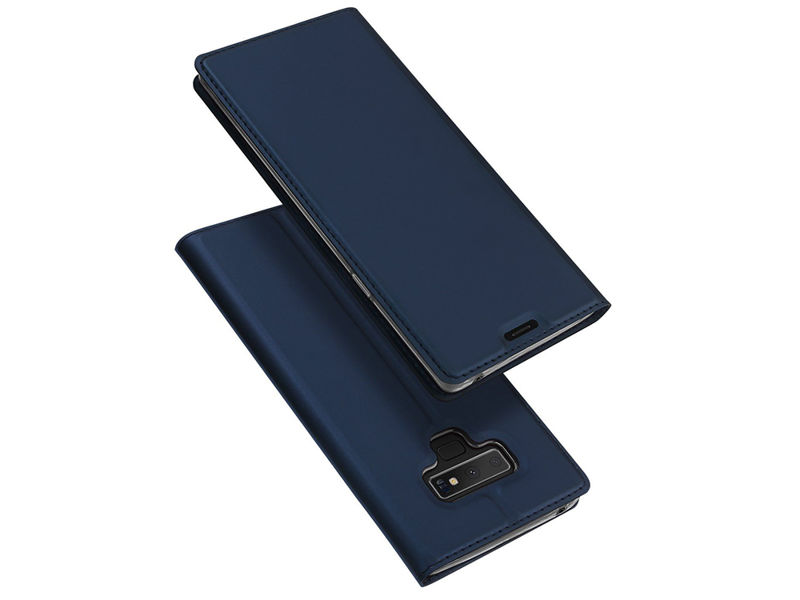 Etui Dux Ducis skin Samsung Galaxy Note 9 Granatowe + Szkło - Granatowy
