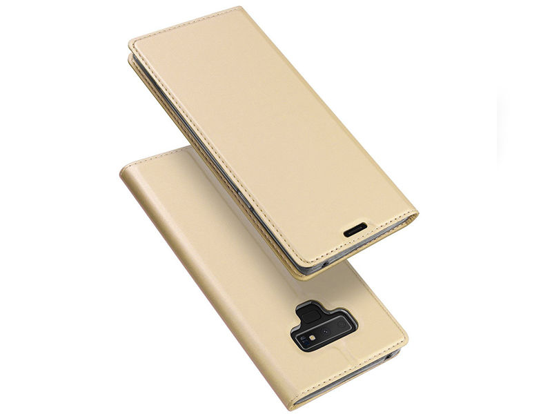 Etui Dux Ducis skin Samsung Galaxy Note 9 Złote + Szkło - Złoty