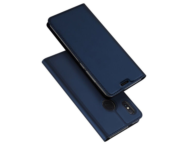 Etui Dux Ducis skin Xiaomi Redmi Note 5/ Note 5 Pro Granatowe - Granatowy