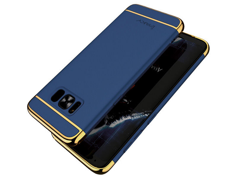 Etui iPaky case 3w1 Samsung Galaxy S8 granatowe - Granatowy