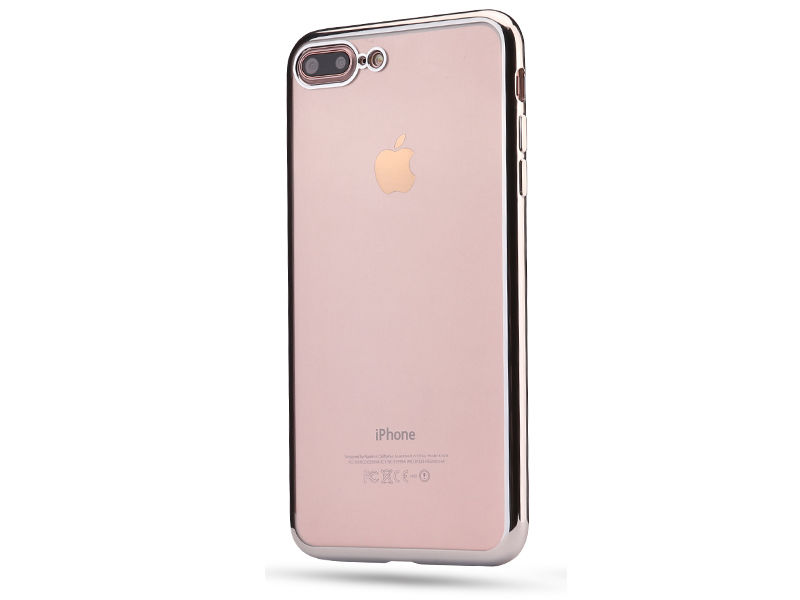 Etui Mirror Gel Bumper iPhone 7/8 Plus Srebrne - Srebrny