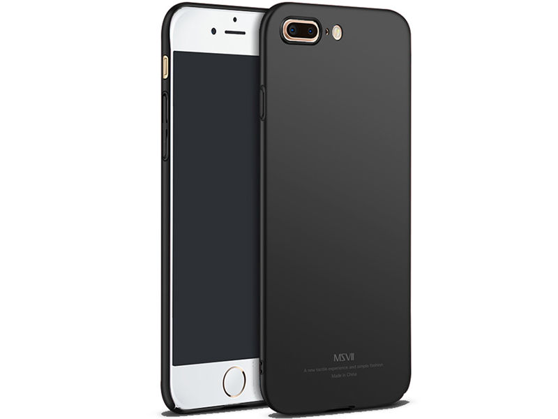 Etui MSVII Thin Case do Apple iPhone 8 Plus Czarne - Czarny