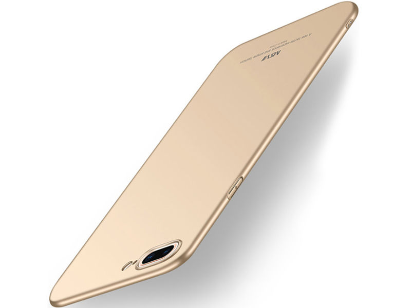 Etui MSVII Thin Case do Apple iPhone 8 Plus Złote + Szkło - Złoty