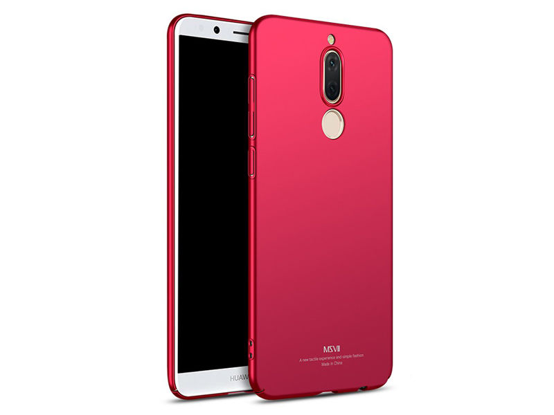 Etui MSVII Thin Case do Huawei Mate 10 Lite Czerwone + Szkło - Czerwony