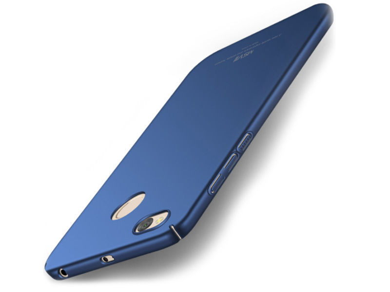 Etui MSVII Thin Case do Xiaomi Redmi 4x Niebieskie + Szkło - Niebieski