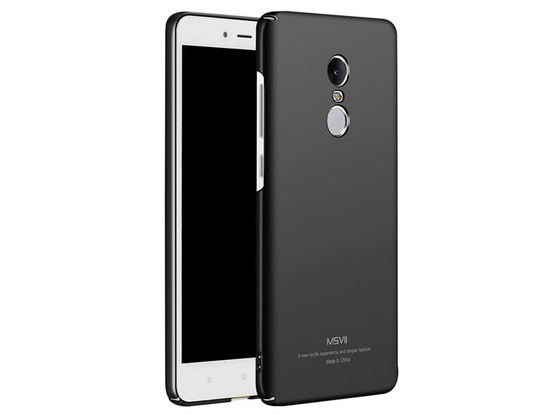 Etui MSVII Thin Case do Xiaomi Redmi Note 4X/4 global czarne +szkło - Czarny