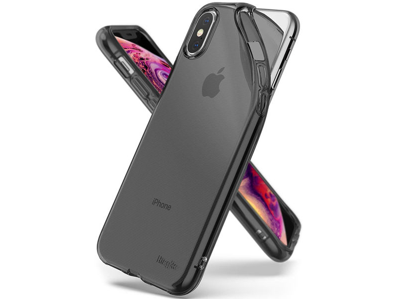 Etui Ringke Air Apple iPhone X/Xs Smoke Black + 3xSzkło Ringke ID - Czarny