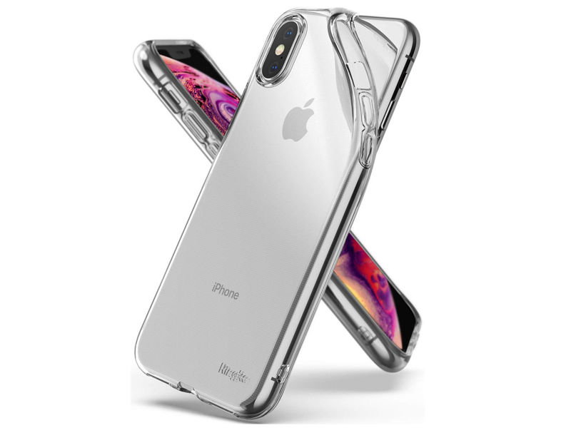 Etui Ringke Air do Apple iPhone X/Xs Clear + Szkło 3mk FG - Przezroczysty