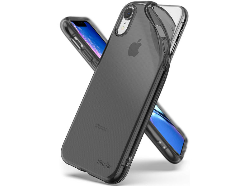Etui Ringke Air do Apple iPhone XR Smoke Black +3x Szkło Ringke ID - Czarny