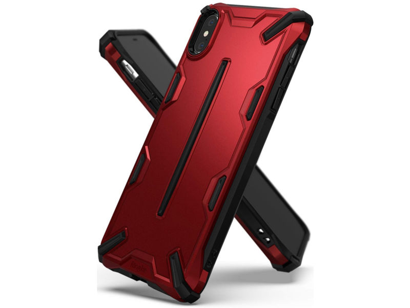 Etui Ringke Dual X Apple iPhone XS Iron Red - Czerwony
