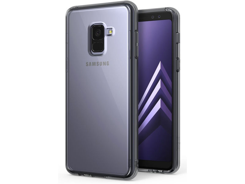 Etui Ringke Fusion do Samsung Galaxy A8 2018 - Smoke Black - Czarny