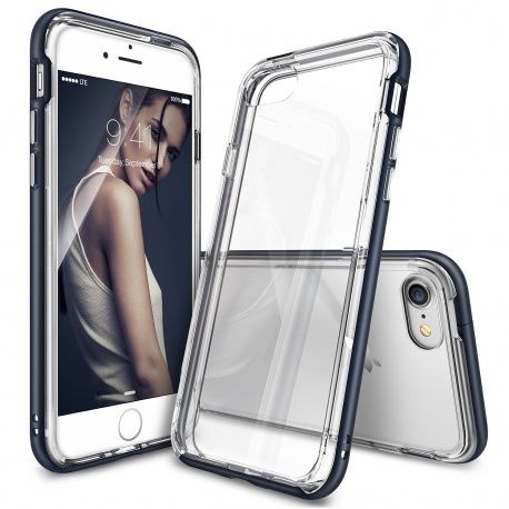 Etui Ringke Fusion Frame iPhone 7 Plus Slate Metal - Szary