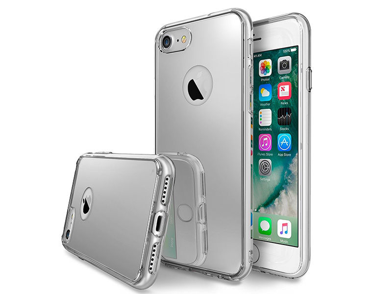 Etui Ringke Fusion mirror iPhone 7 8 Silver - Srebrny