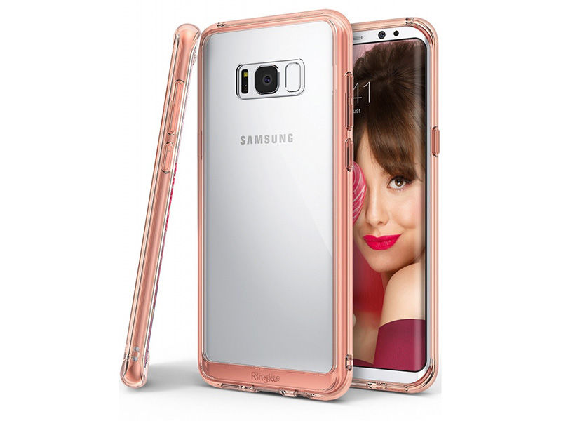 Etui Ringke Fusion Samsung Galaxy S8 Plus Rose Gold - Różowy