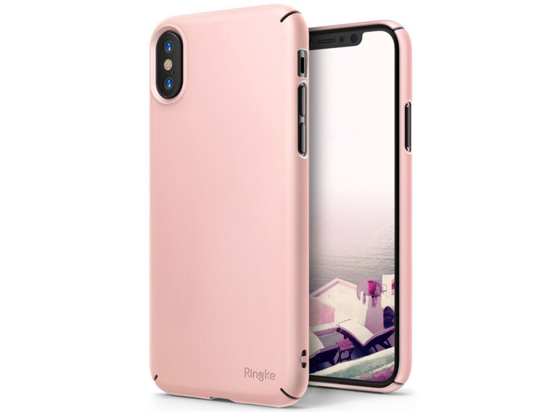 Etui Ringke Slim Apple iPhone X Xs Peach Pink - Różowy