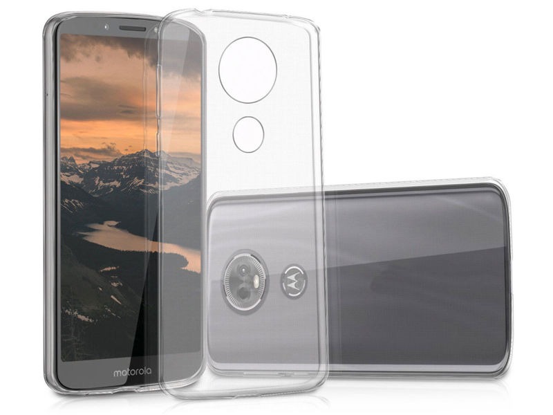 Etui silikonowe przezroczyste do Motorola Moto E5 Plus + Szkło