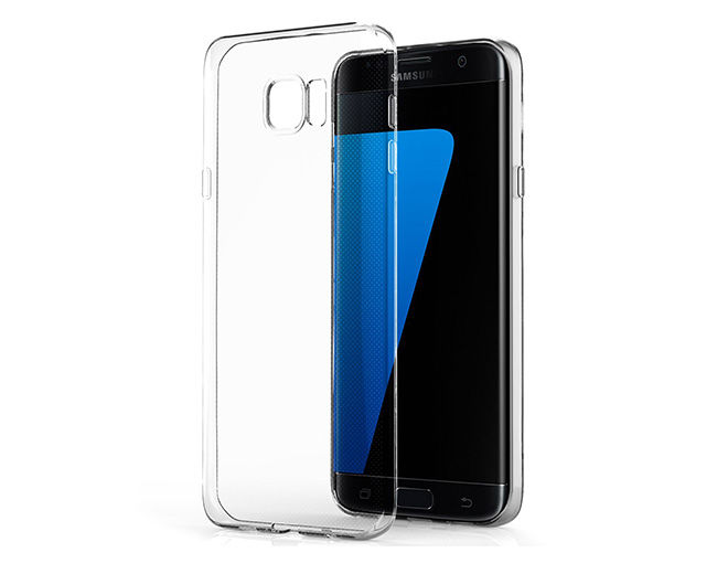Etui silikonowe przezroczyste Samsung Galaxy S7 Edge +Szkło Mocolo TG+3D