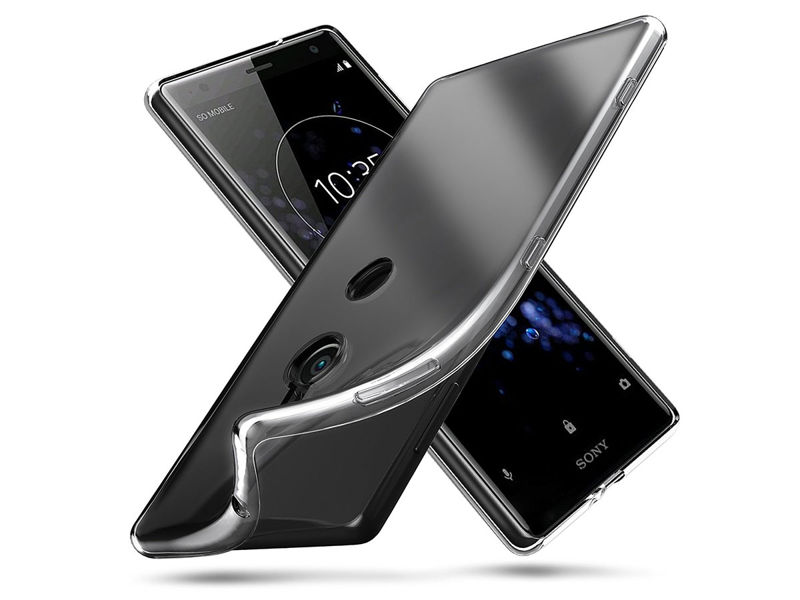 Etui silikonowe przezroczyste Sony Xperia XZ2 Crystal Case + Szkło