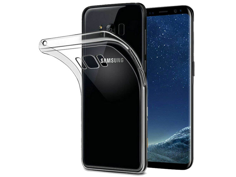 Etui silikonowe slim do Samsung Galaxy S8+ Plus +Szkło Mocolo TG+3D