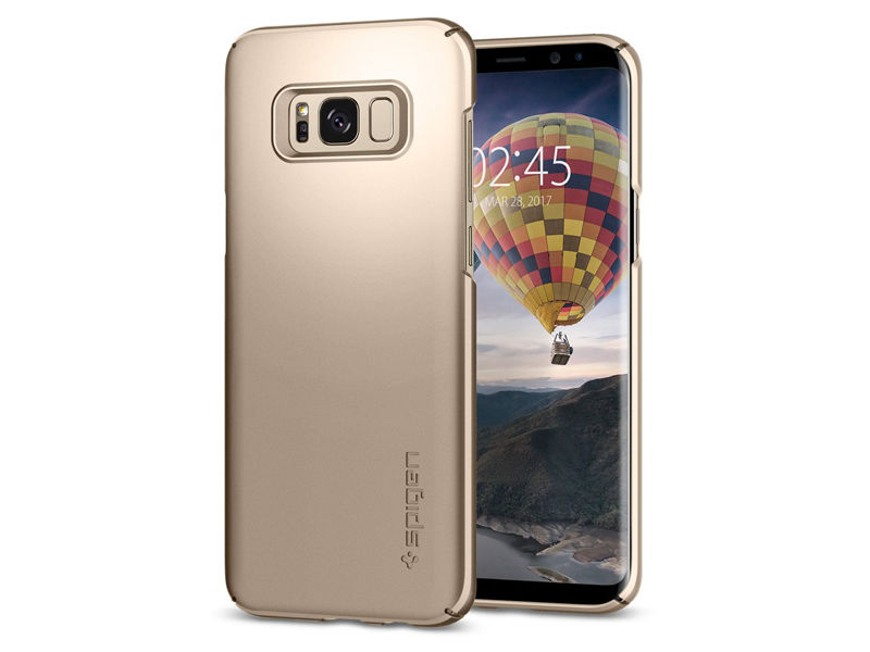 Etui Spigen SGP Thin Fit Samsung Galaxy S8+ Plus - Maple Gold - Złoty