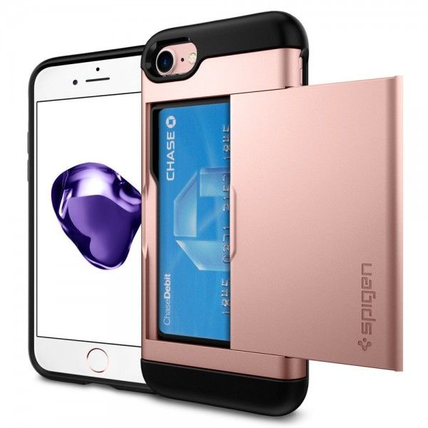 Etui Spigen Slim Armor CS iPhone 7/8 Rose Gold - Różowy