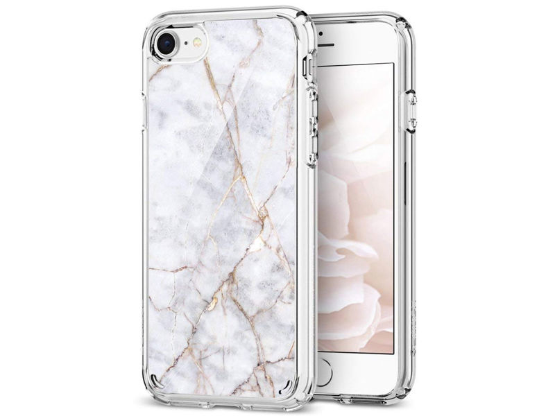 Etui Spigen Ultra Hybrid 2 Marble Apple iPhone 7/8 Carrara white +Szkło