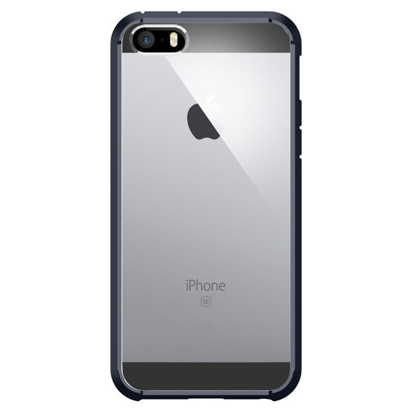Etui Spigen Ultra Hybrid do iPhone 5/5s Metal Slate - Granatowy